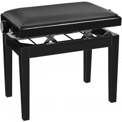 K&M 13976 Banquette noir brillant, assise imitation cuir - Vue 2